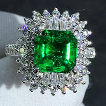 Load image into Gallery viewer, Super Cute 2 Carat Asscher Cut Lab Grown Emerald with Durable 9K Gold