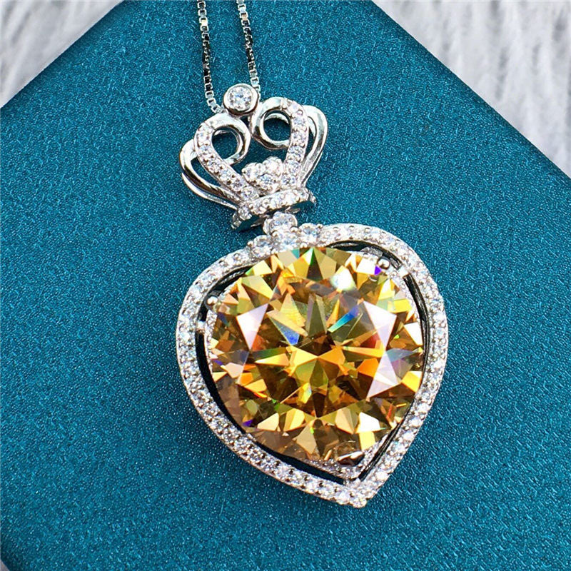 FRIENDLY DIAMONDS 1/2 Carat - 1 Carat | IGI Certified Lab Grown 10K & 14K  White, Yellow Gold Or 925 Sterling Silver Heart Shaped Diamond Pendant