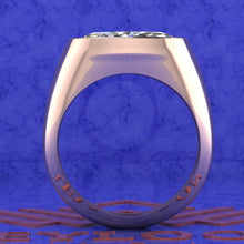 Load image into Gallery viewer, 3.2 CT Marquise Cut Bazel Man's Moissanite Engagement Ring D Color