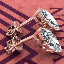Load image into Gallery viewer, 3 CT x2 Marquise Cut Stud D Color Basket Moissanite Earrings