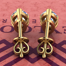 Load image into Gallery viewer, 3 CT x2 Marquise Cut Stud D Color Basket Moissanite Earrings