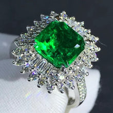 Load image into Gallery viewer, Super Cute 2 Carat Asscher Cut Lab Grown Emerald with Durable 9K Gold