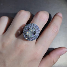 Load image into Gallery viewer, 5 Carat Oval cut Moissanite Ring Rare Size K-M Color VVS