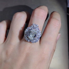 Load image into Gallery viewer, 4 Carat Rare D Colorless Pear cut VVS Simulated Moissanite Rings