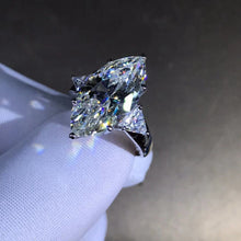 Load image into Gallery viewer, 8 Carat Marquise Moissanite Ring Three Stone VVS G-H Colorless