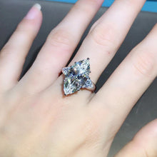 Load image into Gallery viewer, 8 Carat Rare D Colorless Marquise cut VVS Simulated Moissanite Rings