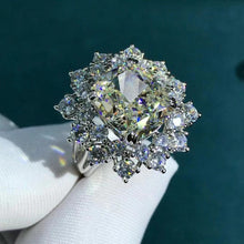 Load image into Gallery viewer, 6 Carat Cushion cut Rare Size K-M Color VVS Simulated Moissanite Rings