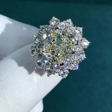 Load image into Gallery viewer, 6 Carat Cushion cut Rare Size K-M Color VVS Simulated Moissanite Rings