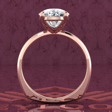 Load image into Gallery viewer, 6.5 Carat Elongated Cushion Cut 4 Prongs Solitaire D Color Basket Moissanite Ring