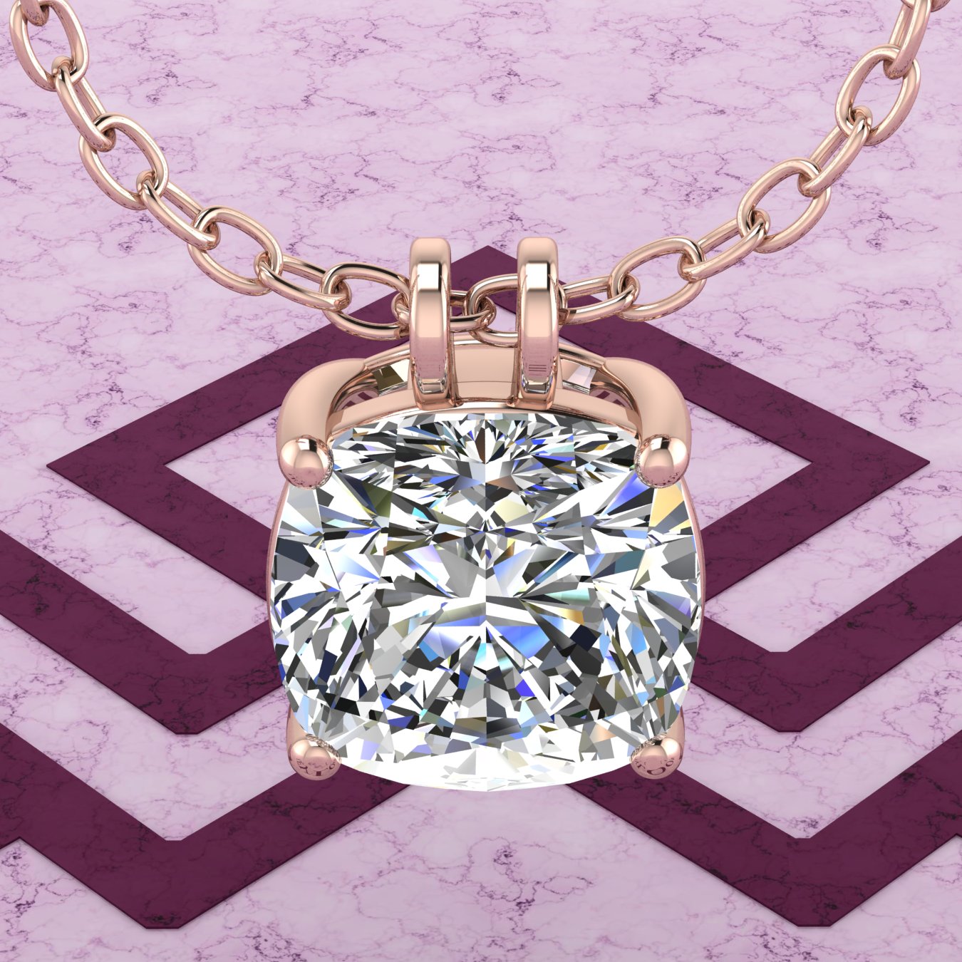6.5 CT Square Cushion Cut Solitaire Basket Moissanite